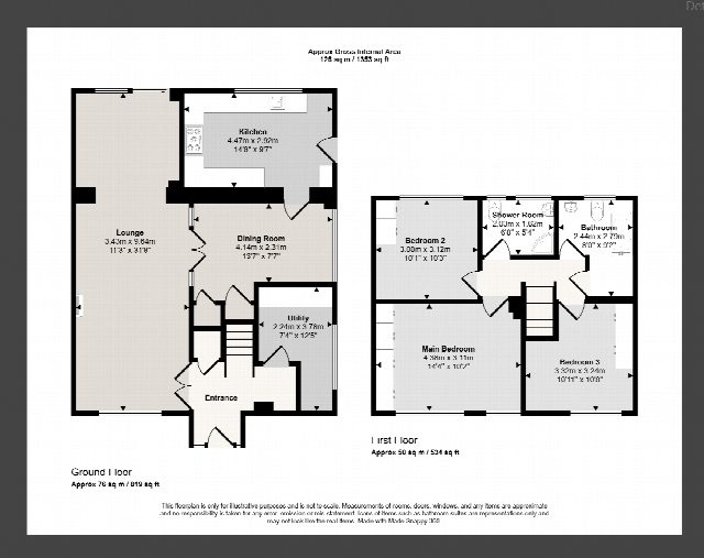 Floorplan for 106 Manor Lane, Sunbury-On-Thames, TW16 6JB