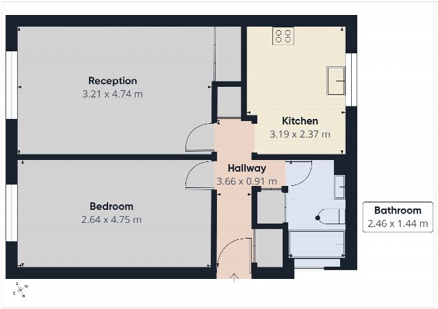 Floorplan for Morgan Road, London, W10