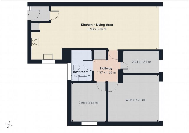 Floorplan for High Point, Weybridge, KT13 8TW