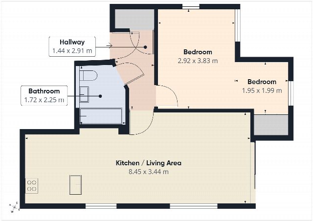 Floorplan for Heather Close, London, SW8