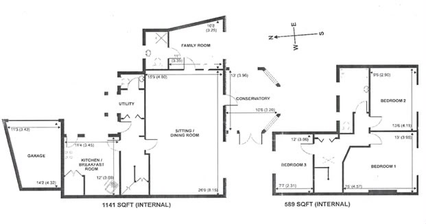 Floorplan for Ruxbury Cottage St Anns Hill Road, St Anns Hill Road, KT16 9NL