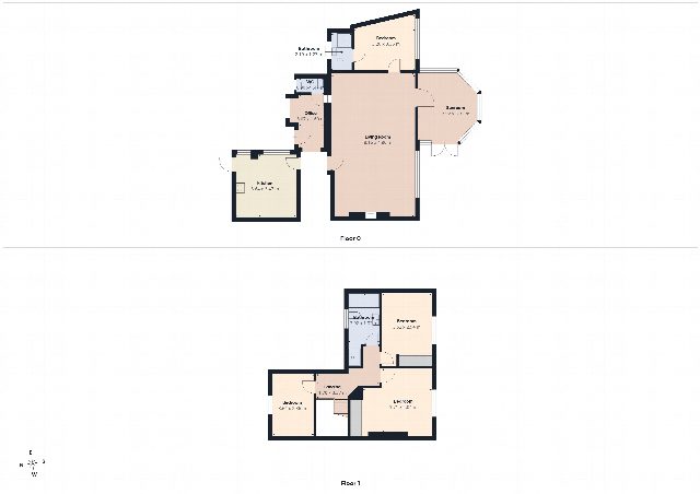 Floorplan for Ruxbury Cottage St Anns Hill Road, St Anns Hill Road, KT16 9NL