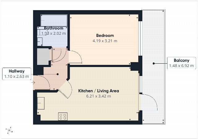 Floorplan for Langley Walk, Birmingham, B15