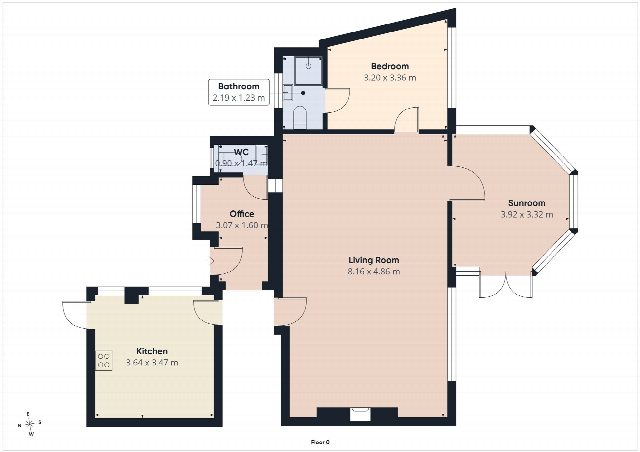 Floorplan for St. Anns Hill Road, Chertsey, KT16