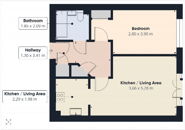 Floorplan for Desborough Crescent, Maureen Christian House, OX4